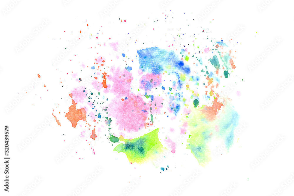 colorful watercolor paint