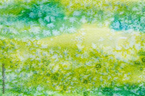 color green watercolor paint background