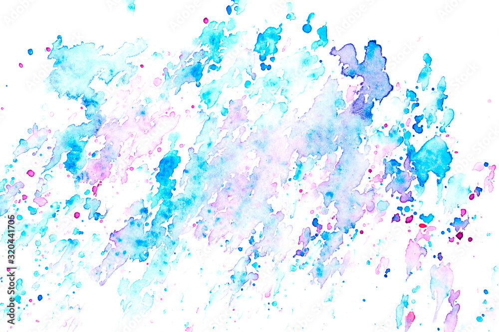 color blue watercolor splash background