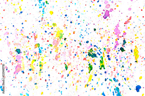 colorful watercolor splash on paper