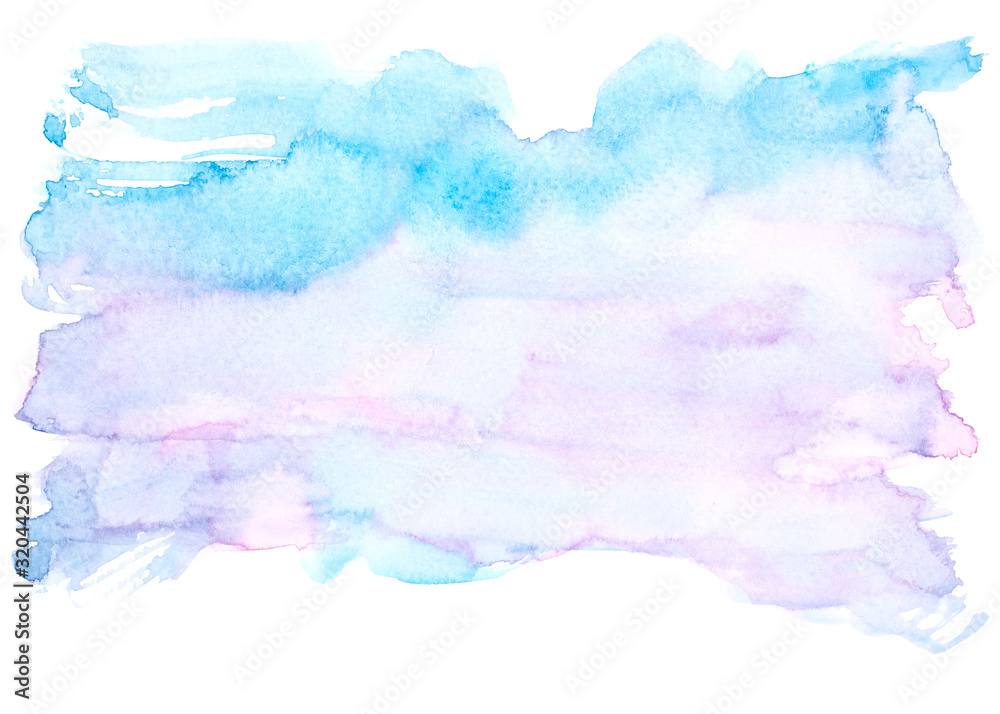 blue watercolor background with splashes