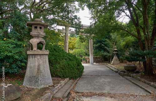 Hokoku shrine Ura torii. Osaka castle. Osaka. Japan