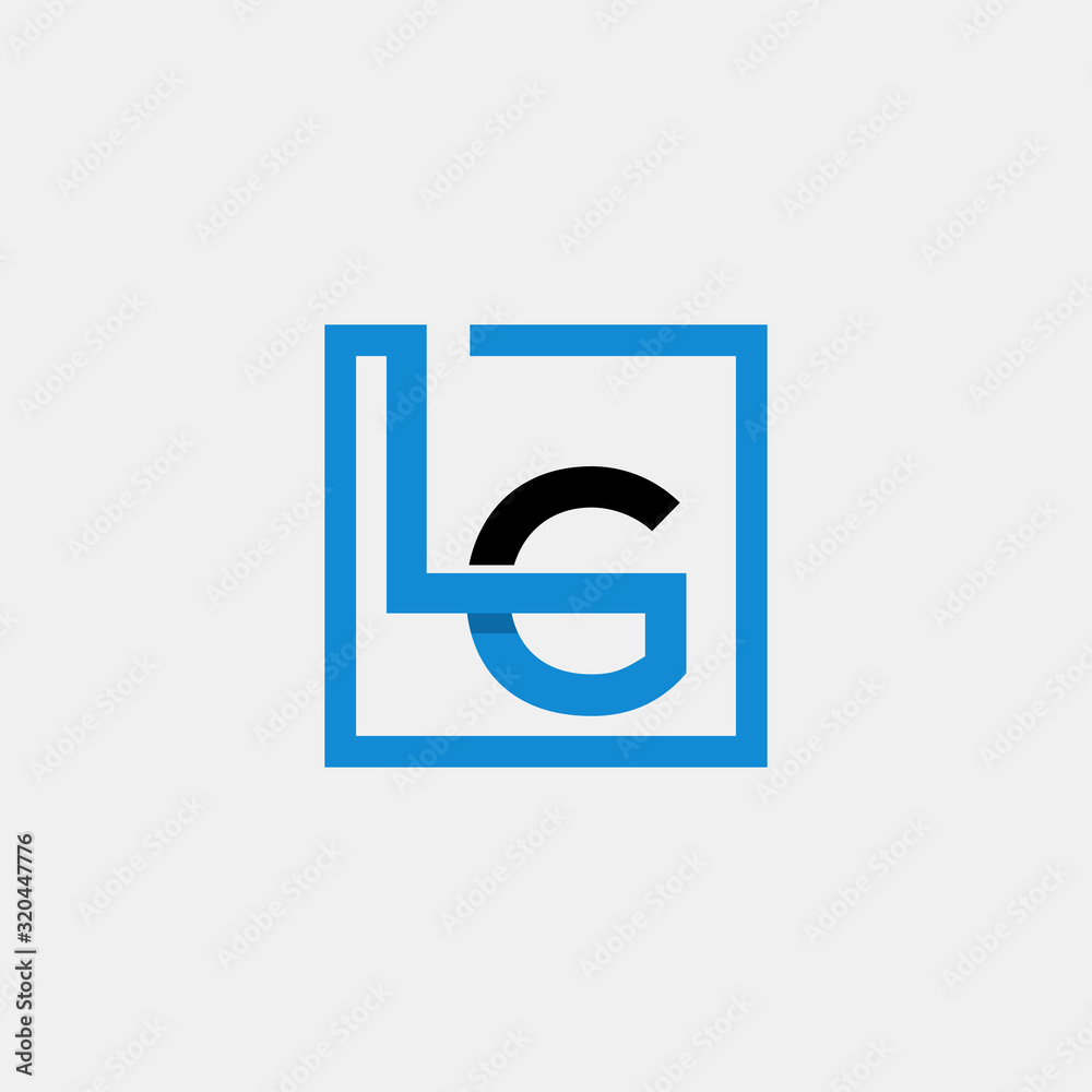 Letter LG Square Monogram Abstract Creative Icon Modern Logo Design Template Element Vector Letter LG Square Monogram Abstract Creative Icon Modern Logo Design Template Element Vector