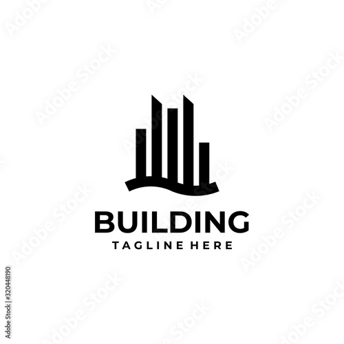 building logo icon vector isolated