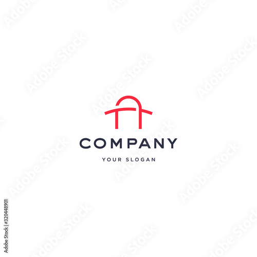Bridge logo icon illustration vector template