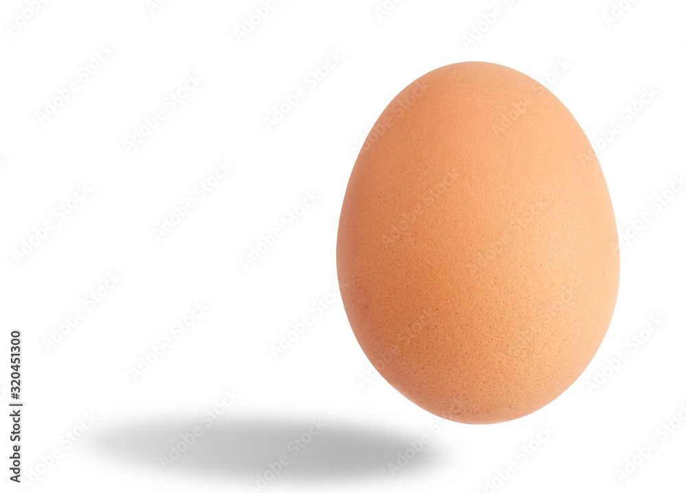 Egg closeup isolated on white background, Clipping Path no shadow Egg closeup isolated on white background, Clipping Path no shadow