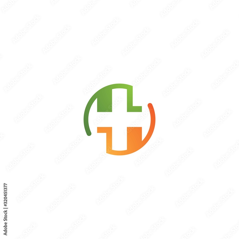 Medical cross logo template vector icon design