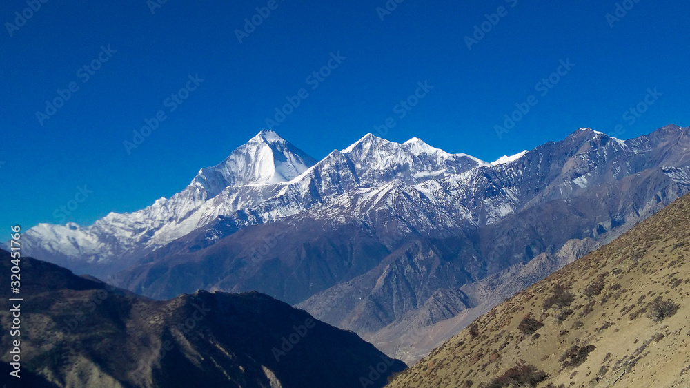 Obraz premium Beautiful photography of the mountains of the Himalayas