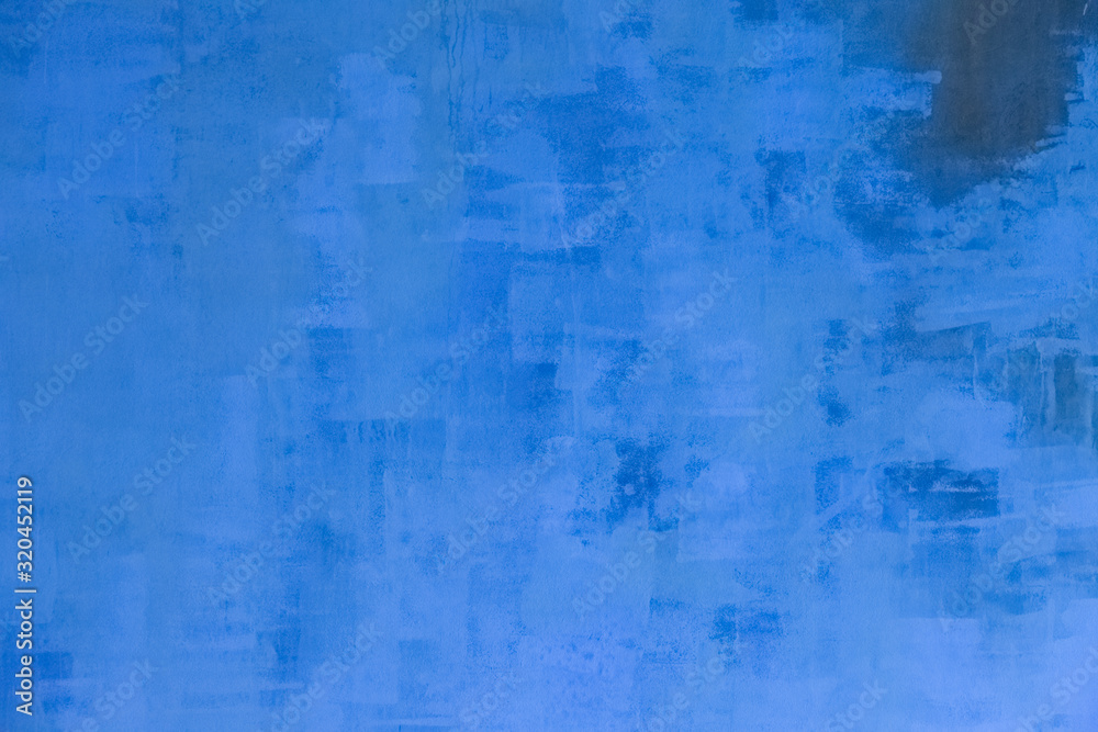 Obraz premium Old cement paint blue wall