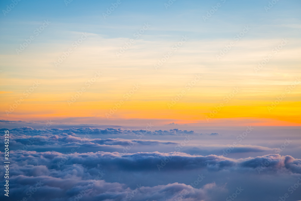 Beautiful sky and clouds before sunset