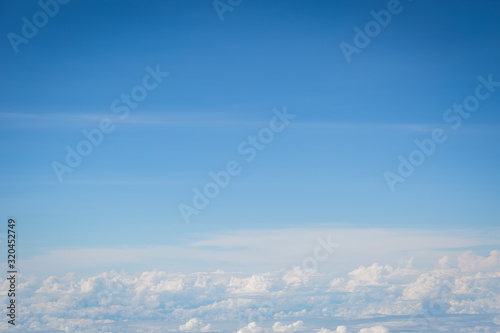 sky and clouds view from airplan © pandaclub23