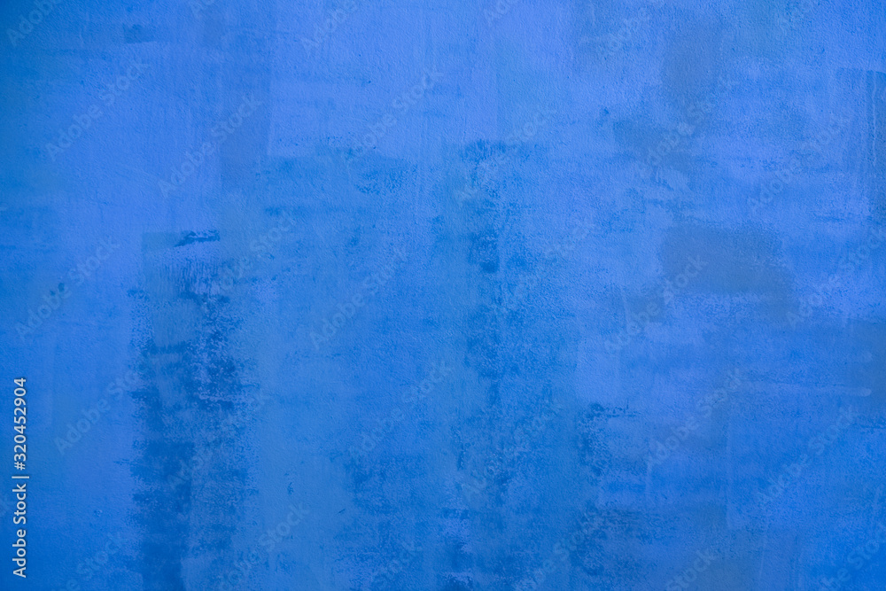 Obraz premium Old cement paint blue wall
