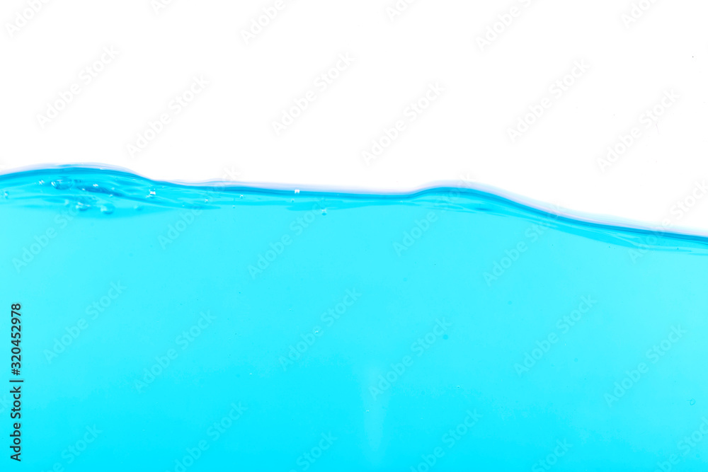 The surface of the blue water The surface of the blue water