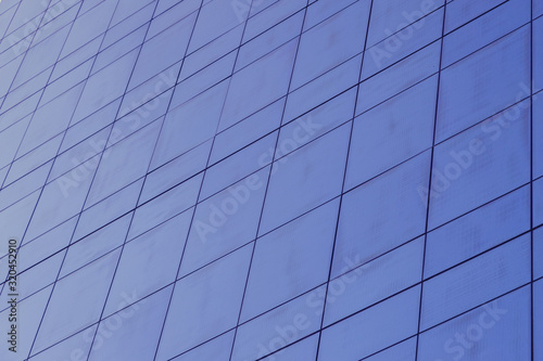 Wallpaper Mural Blue glass windows of modern office building Torontodigital.ca