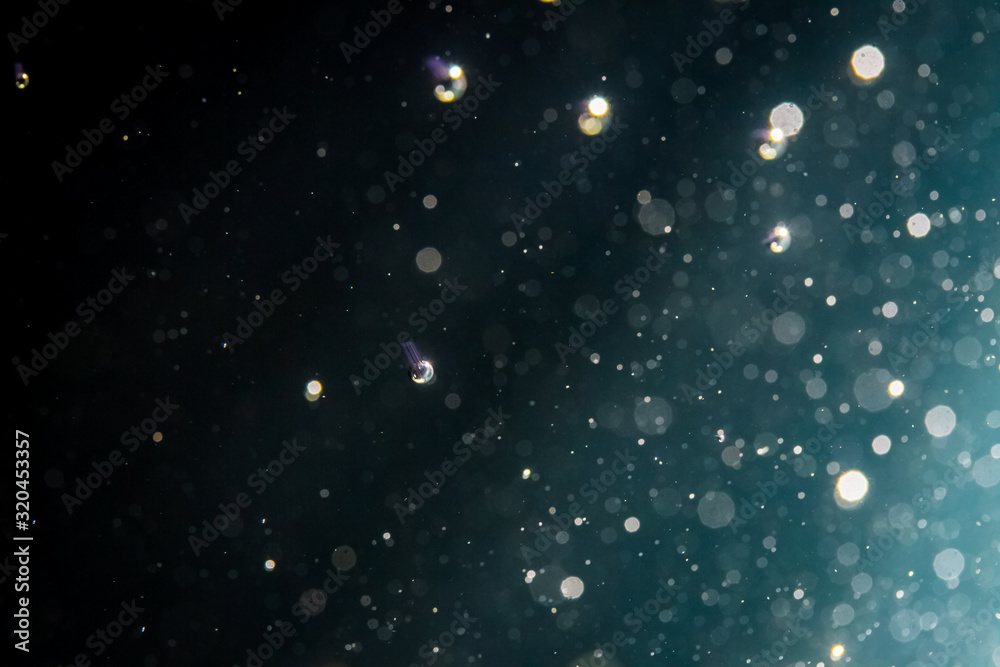 Obraz premium Abstract bokeh on black