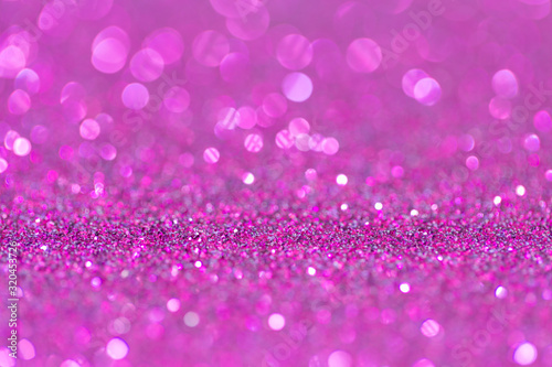 Abstract elegant pink purple glitter vintage sparkle with bokeh defocused