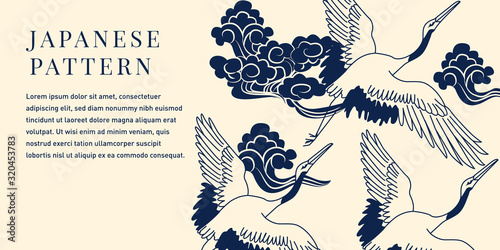 Japanese Indigo Blue Background