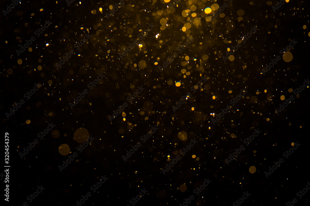 Abstract gold bokeh with black Abstract gold bokeh with black