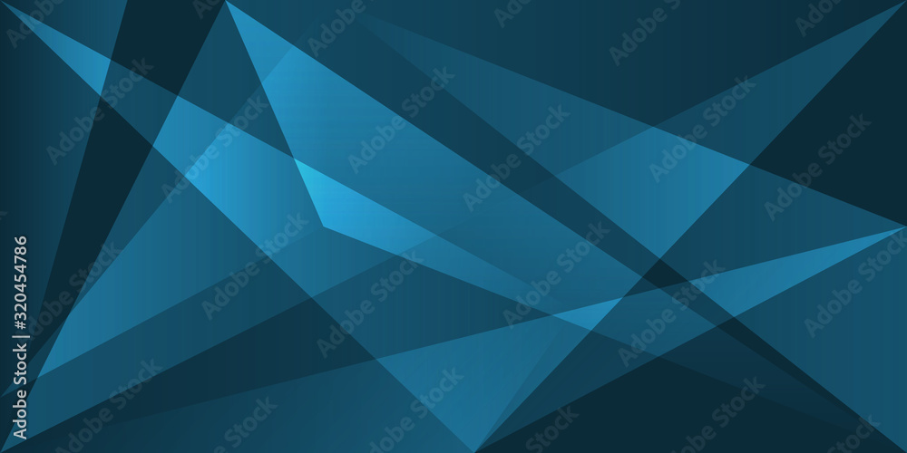 abstract triangle shape background texture overlap blue turquoise