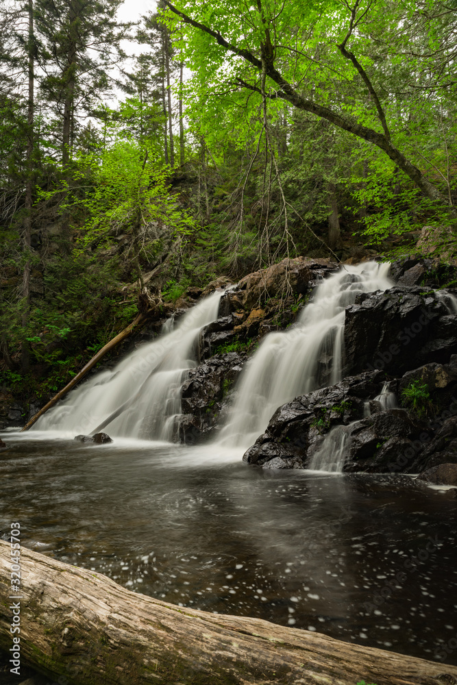 Chute Archambault Waterfall in Canada - Long Exposure