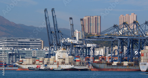 Photography Kwai Tsing Container Terminals in Hong Kong