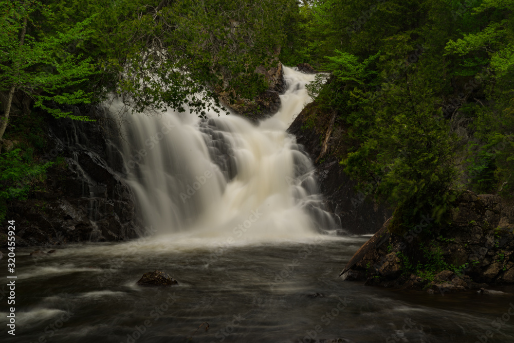 Fototapeta premium Chute Archambault Waterfall in Canada - Long Exposure