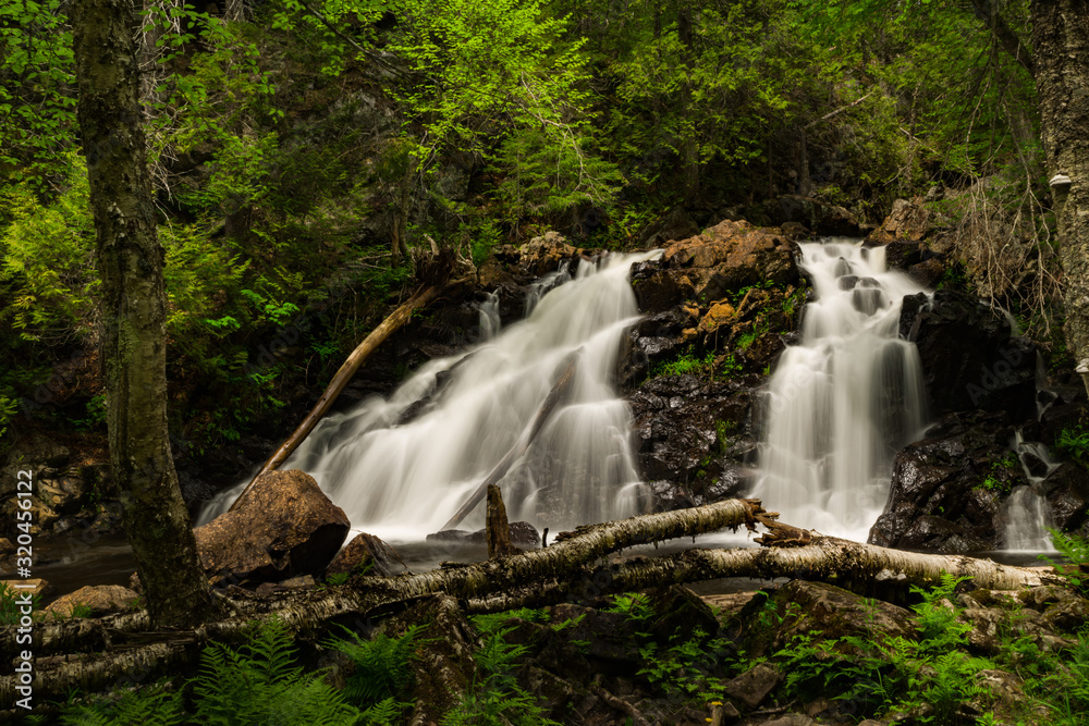 Fototapeta premium Chute Archambault Waterfall in Canada - Long Exposure