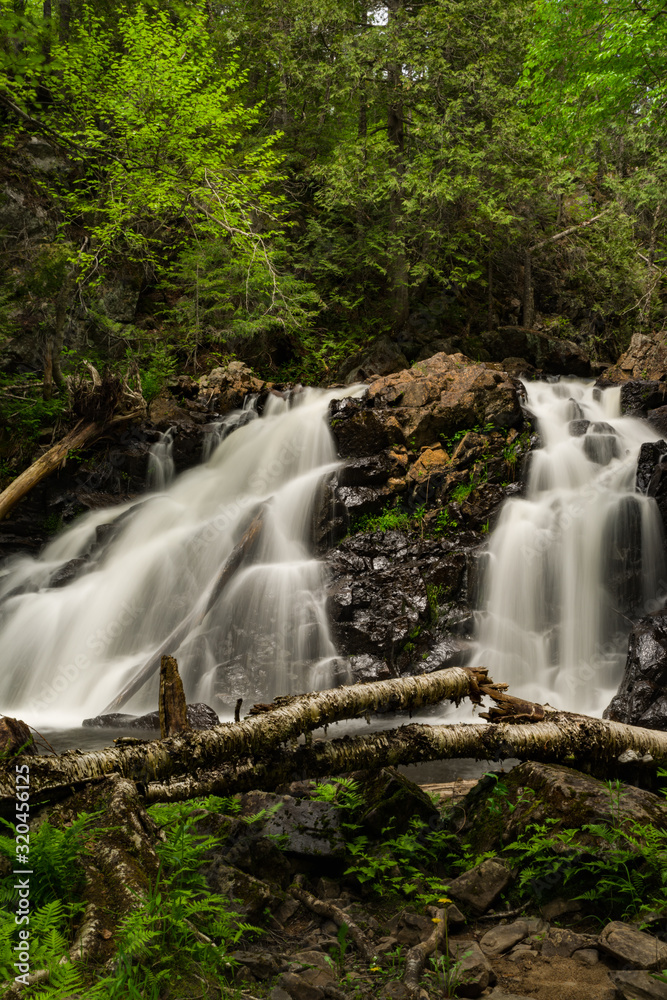 Obraz premium Chute Archambault Waterfall in Canada - Long Exposure