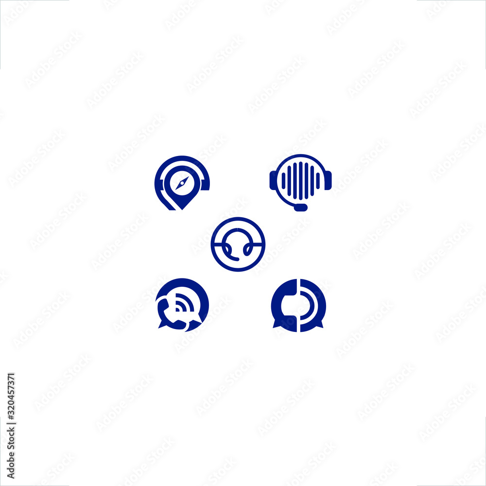 variation of call center icon set variation of call center icon set