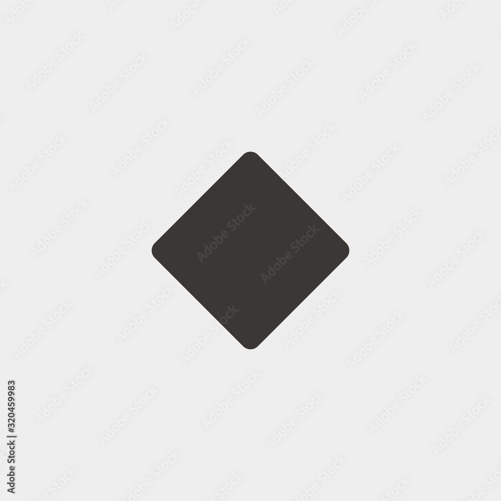 diamond card icon vector illustration and symbol foir website and graphic design