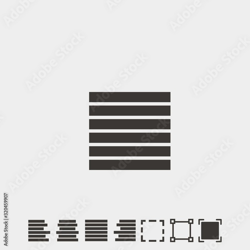 center align icon vector illustration and symbol foir website and graphic design