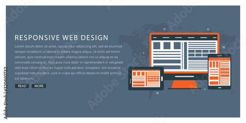 Responsive web design on different devices