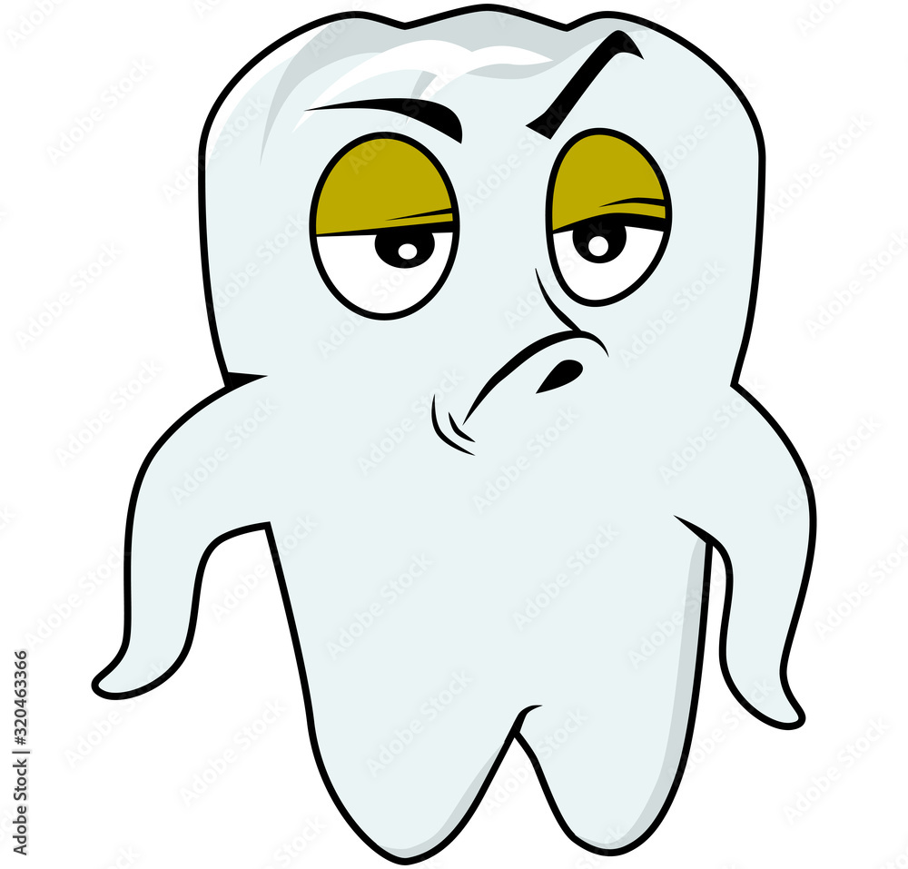 tooth cartoon character vector with an expression, eps 10, ready to be used for mascot and your design needs tooth cartoon character vector with an expression, eps 10, ready to be used for mascot and your design needs