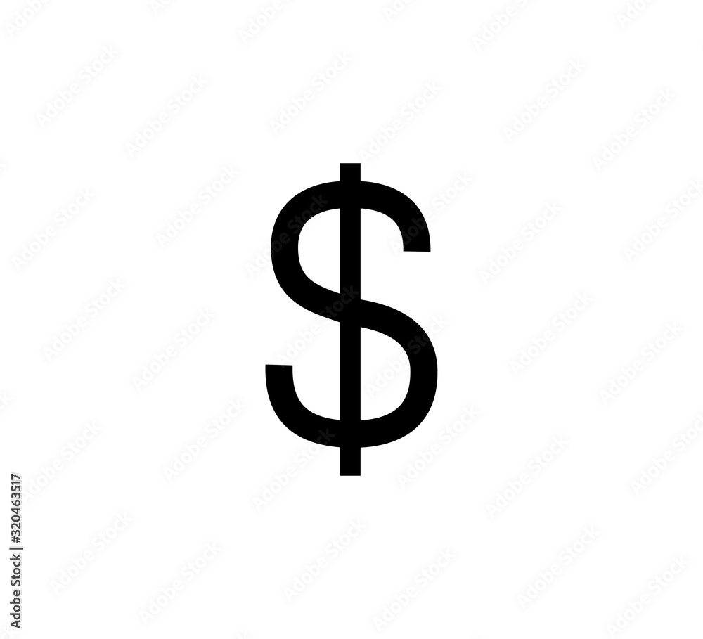 Dollar, money icon. Vector illustration, flat design Dollar, money icon. Vector illustration, flat design