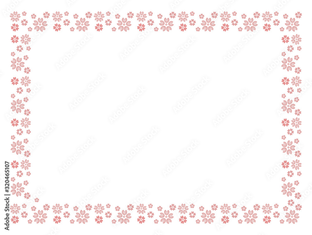 桜　フレーム　花