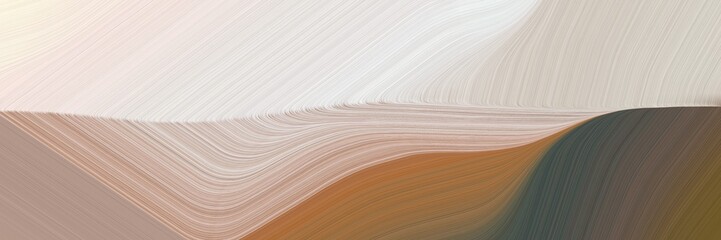 Keuken achterwand Beige Abstracte golven in olijfgroen en beige  © Eigens