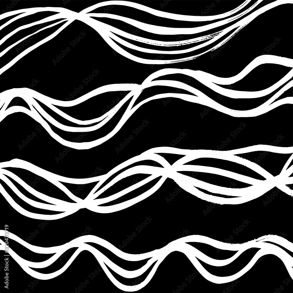 Fototapeta premium Brush pattern. Abstract texture. Grunge background. Vector.