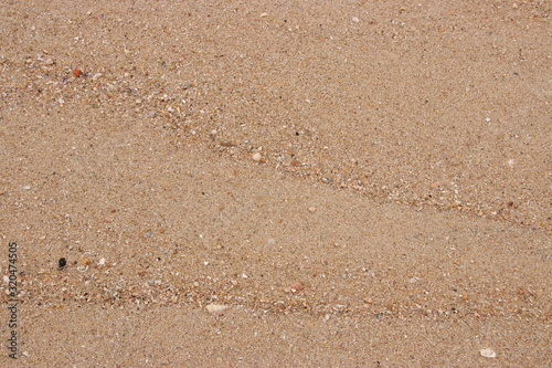 Patterns Texture of sand on the beach, Background, Phuket Thailand