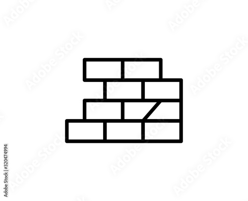 Wall line icon
