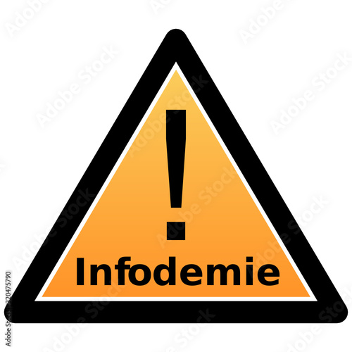 Infodemie - warning sign