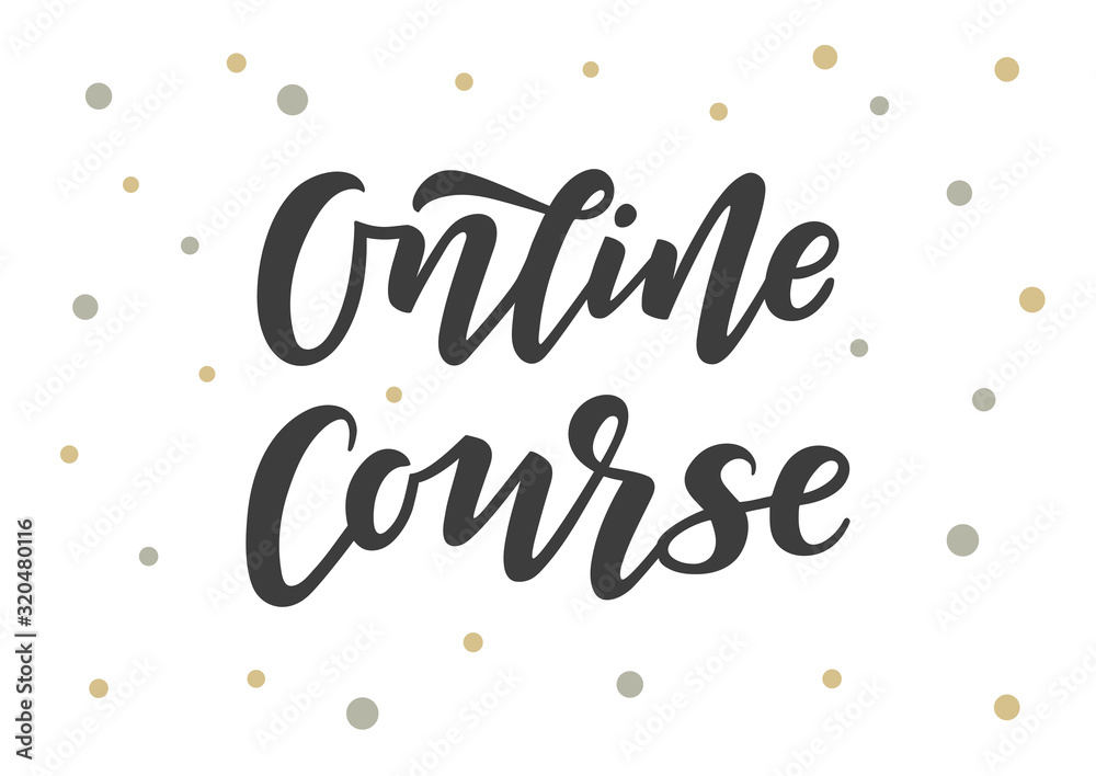 Online course hand drawn lettering