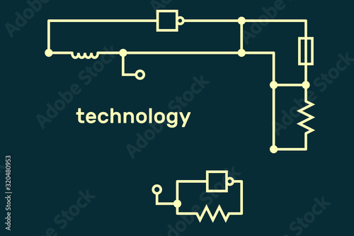 Electronic circuit scheme. ...
