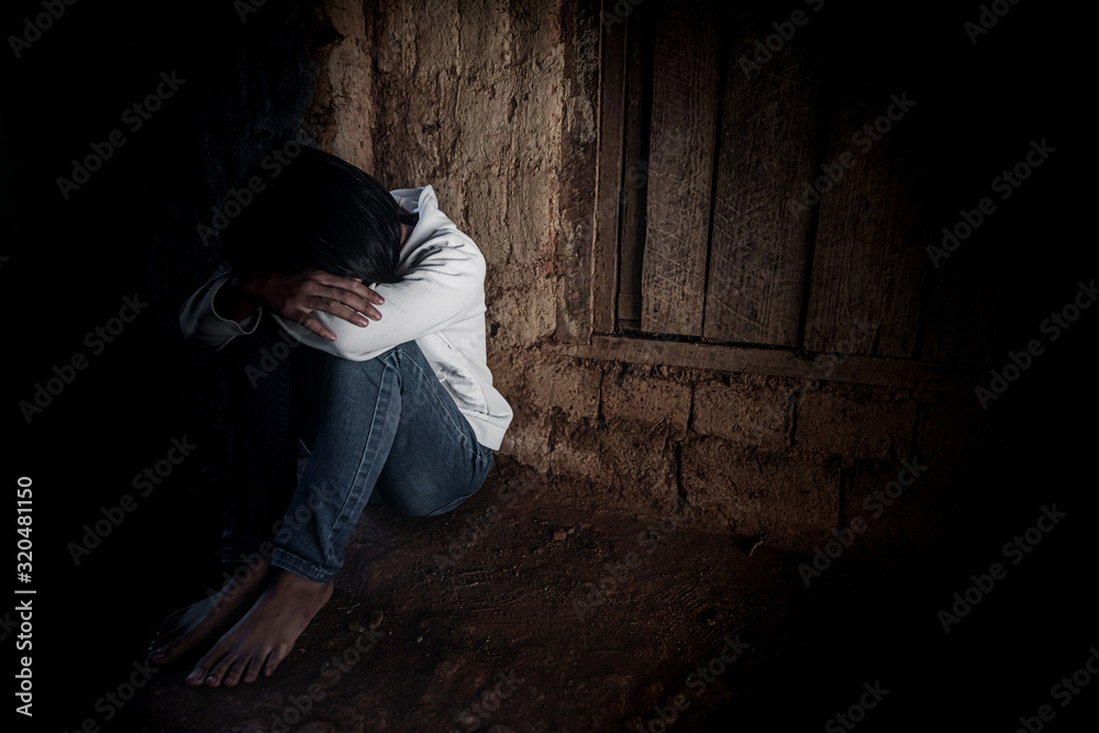Human trafficking concept, human rights violations, Stop violence and abused children. traumatized children concept. Human trafficking concept, human rights violations, Stop violence and abused children. traumatized children concept.