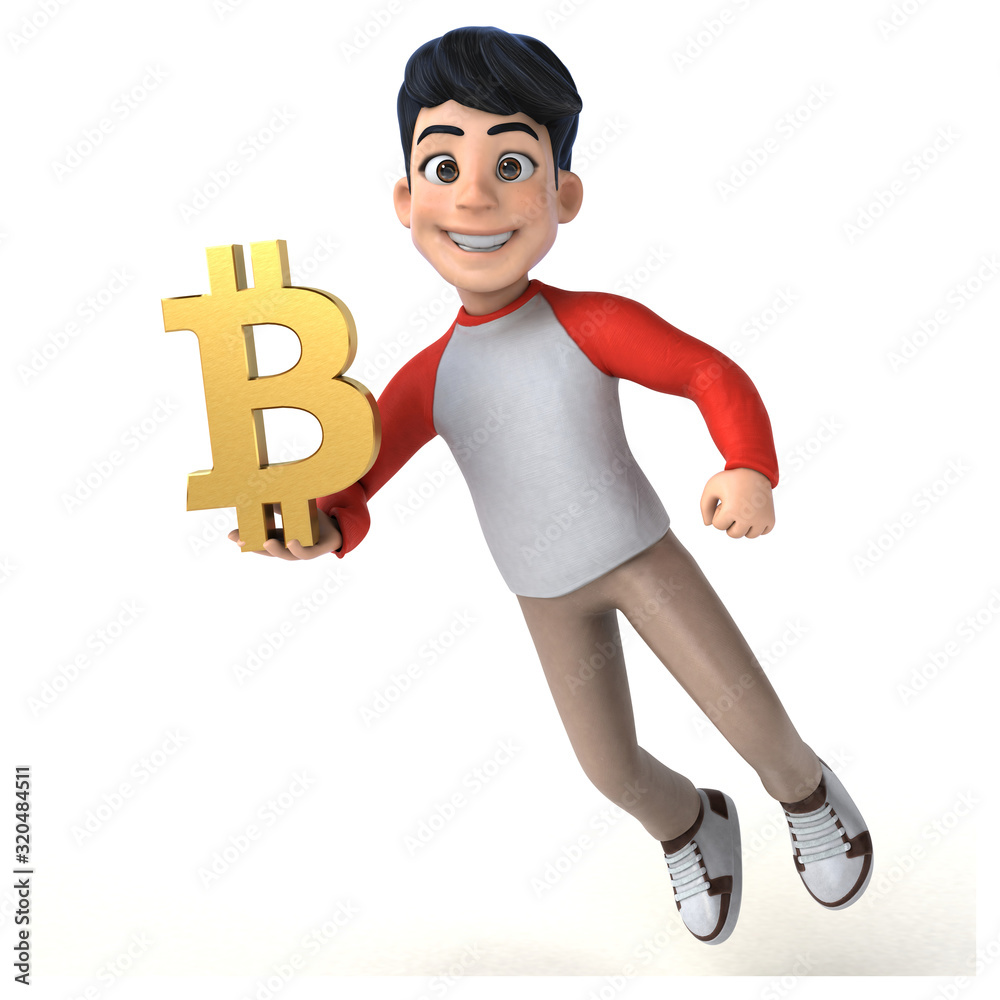 Fun 3D Asian teenager with a manga style Fun 3D Asian teenager with a manga style