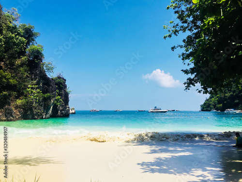 tropical island beach in thailand