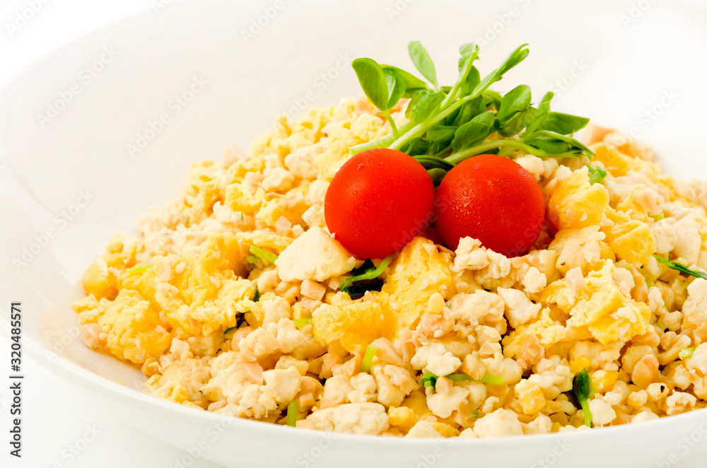 木綿豆腐のチャーハン風 木綿豆腐のチャーハン風