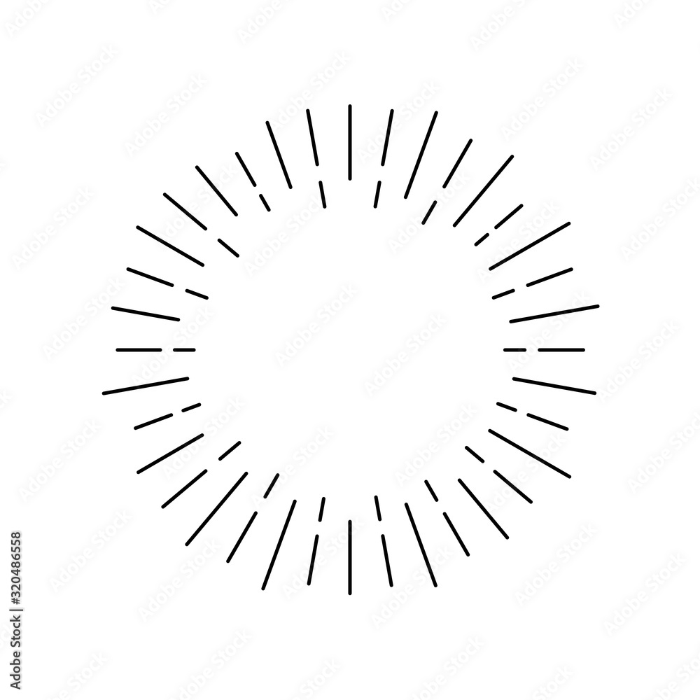 sunburst circle white background isolated stock vector sunburst circle white background isolated stock vector