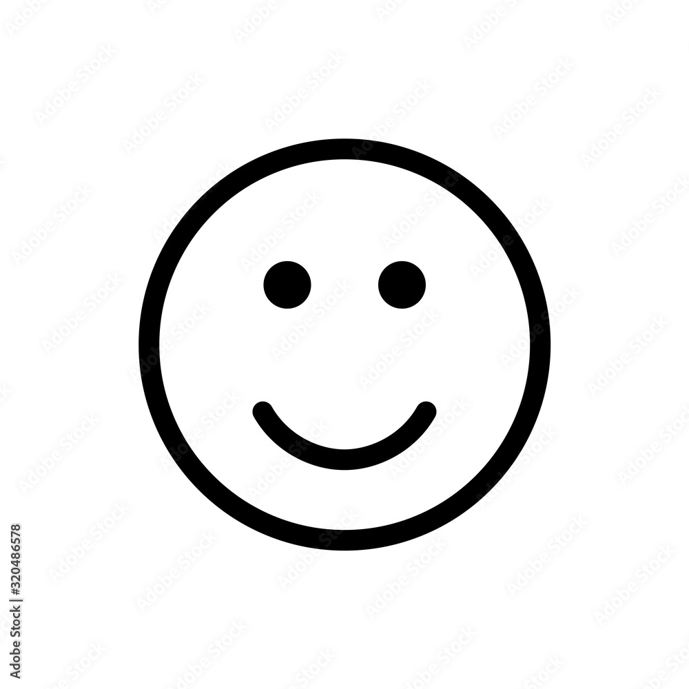 smiley happy face smile icon isolated vector smiley happy face smile icon isolated vector