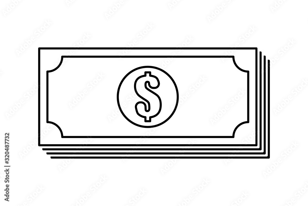 illustration vector Isolated money sign white background illustration vector Isolated money sign white background