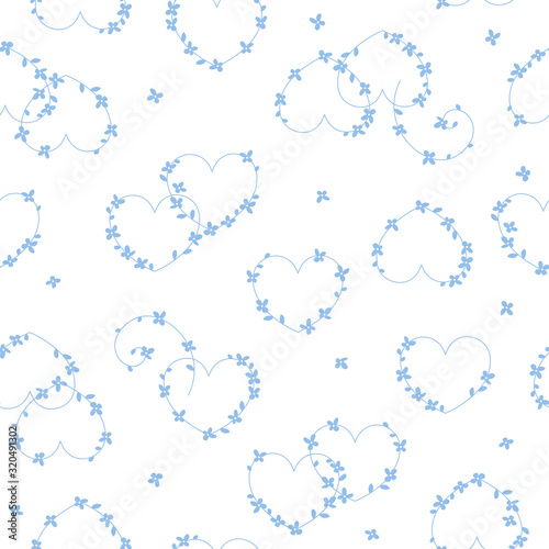 Seamless pattern material of an abstract flower,